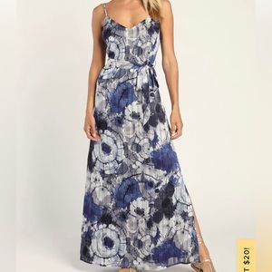Lulu’s Sparkle Blue Maxi Dress